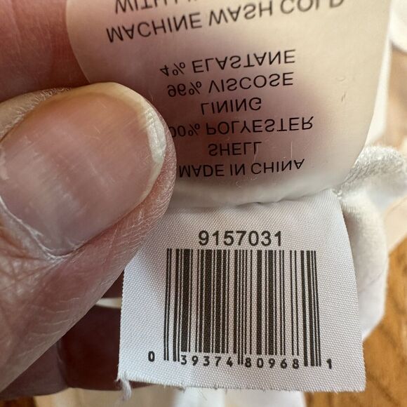 Vince Camuto Women's Chiffon Scoop‎ Neck Blouse Ivory Lined, XL - Picture 13 of 14